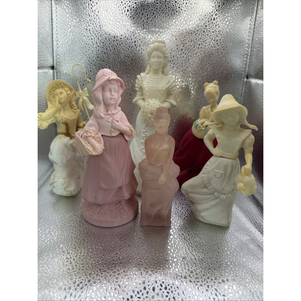 Vintage Avon Ladies Girls Lot Of  6 Collectable Cologne Perfume‎ Decanters Set 2